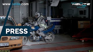 Helite Motorcycle Airbag ADAC Crash Test [upl. by Olnee]