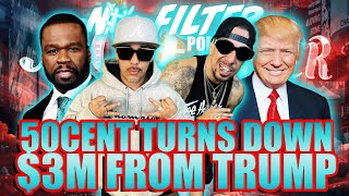 No Filter 50 Cent Turns Down 3M from Trump Halloween Episode [upl. by Navy636]