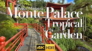 Monte Palace Tropical Garden Funchal Madeira Portugal 🇵🇹🌷 4K HDR 50 FPS [upl. by Enelav991]