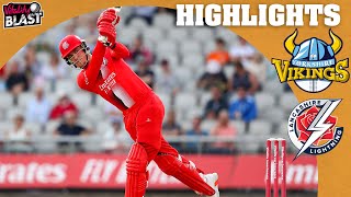 Lockie Ferguson Takes a HatTrick  Yorkshire vs Lancashire  Highlights  Vitality Blast 2021 [upl. by Germayne]