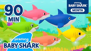 Baby Shark Doo Doo Doo 1 Hour NonStop  Compilation  Baby Shark Remix  Baby Shark Official [upl. by Popele385]