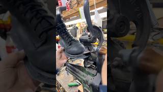 Leather shoes resole repair old craftsmanship shoe repair shoe modification professional leathe [upl. by Ing]