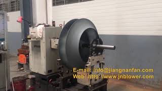 Impeller high power industry centrifugal fan Impeller dynamic balance testing [upl. by Darcie]