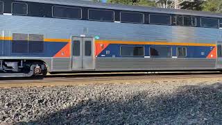 Incoming 1 hour late Amtrak Capital Corridor 522 arriving at Martinez on track 3 [upl. by Dihaz]