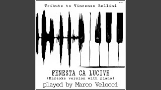 Fenesta ca lucive Karaoke Version with Piano in F Minor [upl. by Ailekahs]