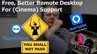 Small Cinemas and getting remote support GO RustDesk and Parsec [upl. by Yelac]