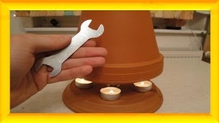 Teelichtofen Lampe selbst bauen 50 °C  mit DIY Selbstversorger  Candle Heater  Blackout [upl. by Yenolem]