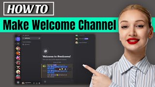 How to make a welcome channel discord 2024  FREE [upl. by Nosyrb]