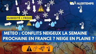 POINT METEO  CONFLITS NEIGEUX LA SEMAINE PROCHAINE EN FRANCE  NEIGE EN PLAINE ⚠️ [upl. by Aneladdam]