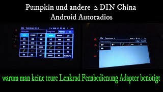 Android Pumpkin Autoradio DIY Lenkradfernbedienung ohne Interface im Nissan ua KFZ einbinden [upl. by Bertelli]