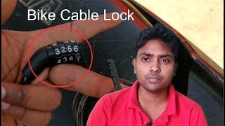 How to Unlock a Number Lock  केबल लॉक अन लॉक कैसे करे [upl. by Matthei249]