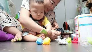 Mother trims babys toenails Apple So Cute funny nailtrending viralvideo shortvideo [upl. by Ysteb]