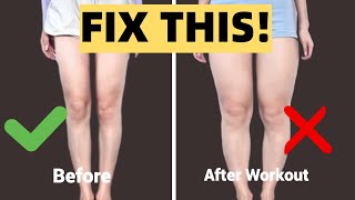 How to slim your legs faster 5 Reasons Your Legs Get THICKER After Workout [upl. by Aleakam]