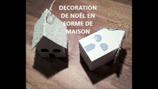 TUTORIEL DECORATION DE NOËL  PETITE MAISON ENNEIGEE [upl. by Brittney]