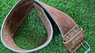 AURION PRO LEATHER GYM BELT [upl. by Eniamor]