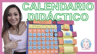 ¿ Cómo hacer un CALENDARIO en CASA para BEBES y Niños tutorial con MISS STEPHY [upl. by Siramaj]