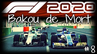 Carrière Bakou de mort 💀  Pluie 🌧  Road To F1 2020 [upl. by Yeltnarb]