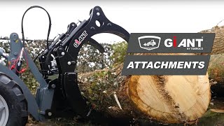 TREE GRAPPLE  GIANT LOADERS AND TELEHANDLERS [upl. by Ativahs]