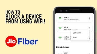 How to Block a Connected Device in Jio FIber Wifi EASY [upl. by Eladroc]