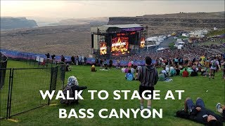 Walk to Stage at BASS CANYON Stabilized [upl. by Marciano]