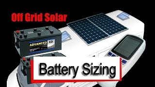 Off Grid Battery amp Solar Sizing  Camper Van Conversion Series [upl. by Martina]