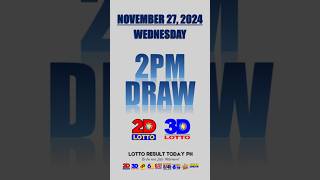 Lotto Result Today 2PM Draw November 27 2024 PCSO EZ2 Swertres Draw  LRT PH shorts [upl. by Justina]