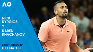 Nick Kyrgios v Karen Khachanov Full Match  Australian Open 2020 Third Round [upl. by Morette]