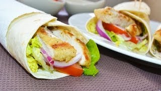 Wraps de Pollo  Recetas de cocina fáciles y rápidas [upl. by Vod]