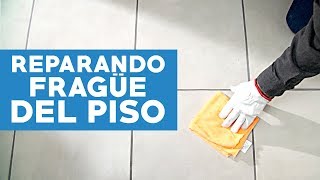 Cómo reparar el fragüe del piso en 4 pasos [upl. by Lesko119]