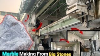 How to make Beautiful Marble from Big Stones  Granite  Tiles  Wow Making [upl. by Itirp]