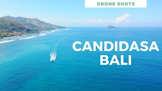 Candidasa Beach 4K Drone Footage [upl. by Rubbico]