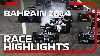 2014 Bahrain Grand Prix Race Highlights [upl. by Enybor]