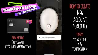 New Bypass N26 selfie Bypass N26 kyc create account correctly method to bypass kyc amp selfie [upl. by Yentiw289]