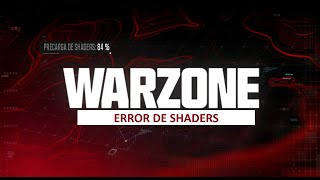 SOLUCION ERROR DE CARGA DE LOS SHADERS WARZONE [upl. by Enaasiali]