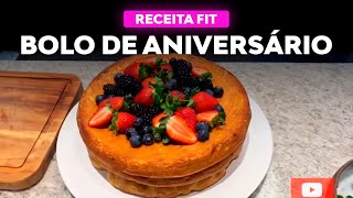 Bolo de Aniversário Fit com Cobertura de Doce de Leite [upl. by Cassie927]