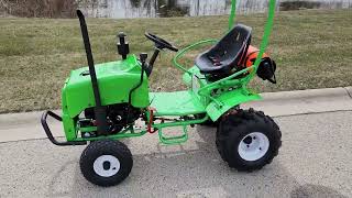 Mini Scamp Farm Tractor From SaferWholesale With Optional Trailer Sprayer amp More [upl. by Direj]