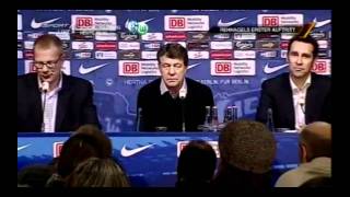 Otto Rehhagel HERTHA BSC Erste Pressekonferenz 19022012 LIVE Volle Länge HD [upl. by Tunk616]