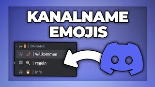 Discord Channel Icons amp Emotes im Kanalnamen einfügen  Tutorial [upl. by Assennej]