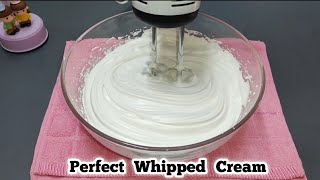 How to Make Perfect Whipped Cream at Home  Easy Recipe [upl. by Neraj836]