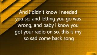 Come Back Song Darius Rucker lyrics [upl. by Esnofla]