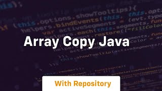 array copy java [upl. by Rastus]