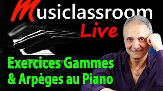 Exercices de gammes et darpèges au piano TUTO PIANO DEBUTANT [upl. by Ytissahc]