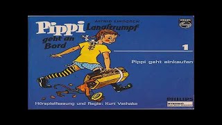 PIPPI LANGSTRUMPF GEHT AN BORD  PIPPI GEHT EINKAUFEN ASTRID LINDGREN Hörspiel Hörbuch Geschichte [upl. by Submuloc]