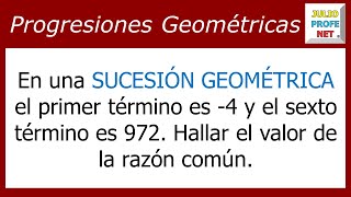 PROGRESIONES GEOMÉTRICAS  Ejercicio 2 [upl. by Ulises]