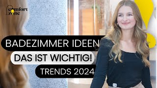 BADEZIMMER IDEEN  Wohntrends 2024  Expertin gibt Tipps [upl. by Aenert459]