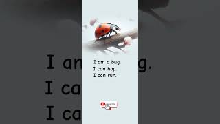 Ladybug introduces itself Simple CVC Sentences for Kids kidslearning [upl. by Krein761]