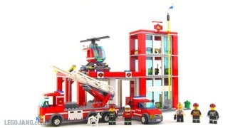 LEGO City Fire Station 60004 set review [upl. by Potts]