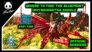 Where To Get The RHYNIOGNATHA SADDLE Blueprint In The Island  ARK Survival Ascendent [upl. by Buckden]