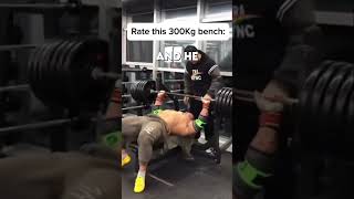 Monstrous 300kg Bench Press [upl. by Ariuqahs797]