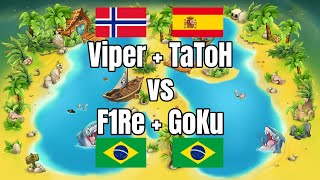 ViperTaToH vs F1ReGoku  2v2 Tourney One GoodOne Bad Civ  Quarters [upl. by Stedmann]